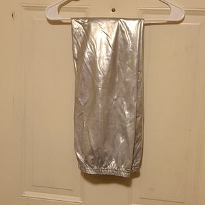 Silver costume leggings